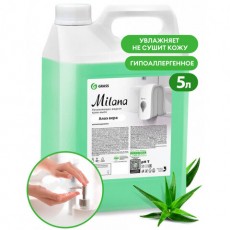Мыло-крем жидкое 5кг GRASS MILANA Алоэ вера, ш/к 98565, 126605
