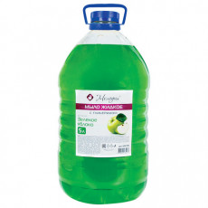 Мыло жидкое 5 л, МЕЛОДИЯ Зеленое яблоко, с глицерином, ПЭТ, 604788
