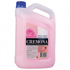 Мыло-крем жидкое 5 л КРЕМОНА Розовое масло, ПРЕМИУМ, перламутровое, из натуральных компонентов, 102219