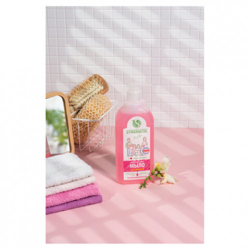 Мыло жидкое 500мл SYNERGETIC Аромомагия, гипоаллергенное, биоразлагаемое, дозатор,, 105057/14