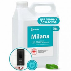 Мыло-пена жидкое 5кг GRASS MILANA Антибактериальное, канистра, 125583