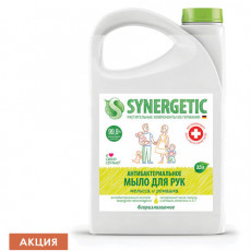 Мыло жидкое антибактериальное 3,5 л SYNERGETIC Мелисса и ромашка, 105203