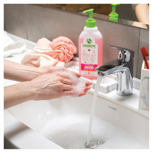 Мыло жидкое 500мл SYNERGETIC Аромомагия, гипоаллергенное, биоразлагаемое, дозатор,, 105057/14