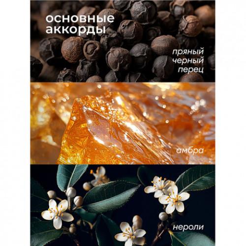 Мыло жидкое парфюмированное гипоаллергенное 5л GRASS MILANA Черный перец, амбра и нероли, 125710