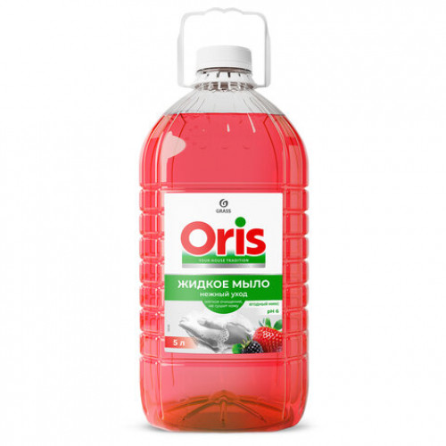 Мыло жидкое 5 л, GRASS MILANA Свежие фрукты/ORIS Ягодный микс, ПЭТ, 125806/126146