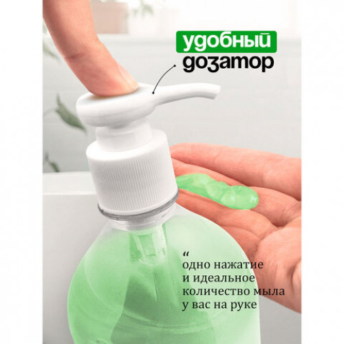 Мыло-крем жидкое гипоаллергенное 1л GRASS MILANA Алоэ Вера, дозатор, 126601