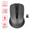 Мышь беспроводная SONNEN V99, USB, 800/1200/1600 dpi, 4 кнопки, оптическая, серая, 513528