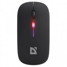 Мышь беспроводная DEFENDER Coda MB-261, 2.4ГГц+BT, радужная, 3кнопки+1колесо, 300мАч, черная, 52261