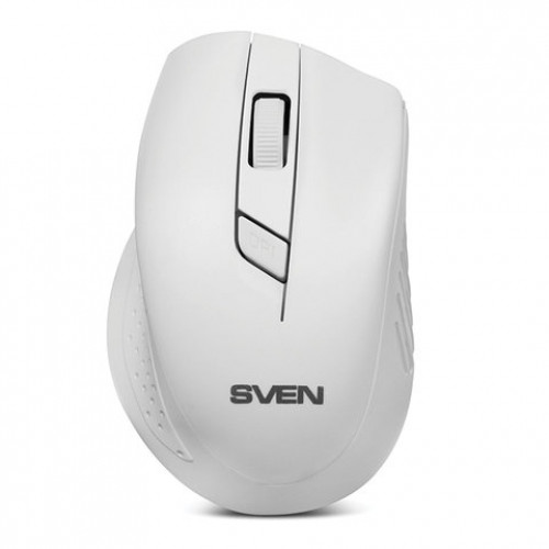 Мышь беспроводная SVEN RX-325, 3 кнопки + 1 колесо-кнопка, оптическая, белая, SV-03200325WW