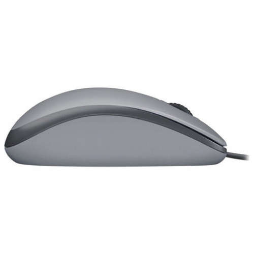 Мышь проводная LOGITECH M110, USB, 2 кнопки+1 колесо-кнопка, оптическая, серая, 910-005490