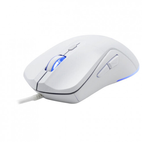 Мышь проводная DEFENDER Arga GM-049, 1200/1800/2400/3600 dpi, 5 кнопок + 1 колесо-кнопка, белый, 52048