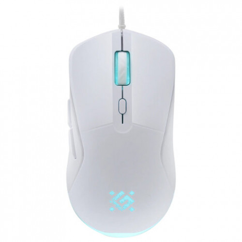Мышь проводная DEFENDER Arga GM-049, 1200/1800/2400/3600 dpi, 5 кнопок + 1 колесо-кнопка, белый, 52048