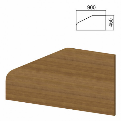 Экран-перегородка к столам Арго шириной 900 мм, орех (КОМПЛЕКТ)