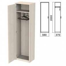 Шкаф для одежды Арго, 560х370х2000 мм, ясень шимо (КОМПЛЕКТ)