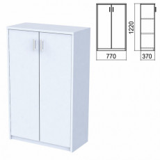 Шкаф закрытый Арго, 770х370х1220 мм, серый (КОМПЛЕКТ)