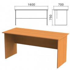 Стол письменный Фея, 1600х700х750 мм, цвет орех милан, СФ01.5