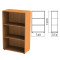 Шкаф (стеллаж) Фея, 740х370х1220 мм, 2 полки, цвет орех милан, ШФ13.5
