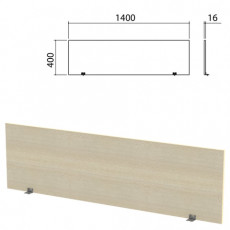 Экран-перегородка Канц 1400х16х400 мм, цвет дуб молочный (КОМПЛЕКТ)