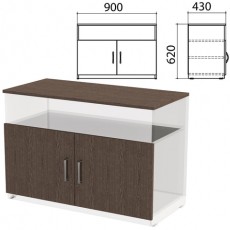 Крышка и фасады тумбы для оргтехники Канц 900х430х620 мм, цвет венге, ТК28.16.1