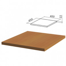 Крышка для тумбы приставной (код 640145) Монолит, 400х450х22 мм, орех гварнери, ТМ01.3