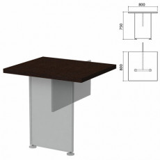 Столешница модуля стола приставного Приоритет (800х800х750 мм), венге, К-919, К-919 венге