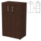 Шкаф закрытый Приоритет 720х438х1215 мм, 2 полки, венге (КОМПЛЕКТ) Шкаф закрытый Приоритет 720х438х1215 мм, 2 полки, венге (КОМПЛЕКТ)