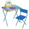 Комплект детской мебели голубой КОСМОС: cтол + стул, пенал, BRAUBERG NIKA KIDS, 532634