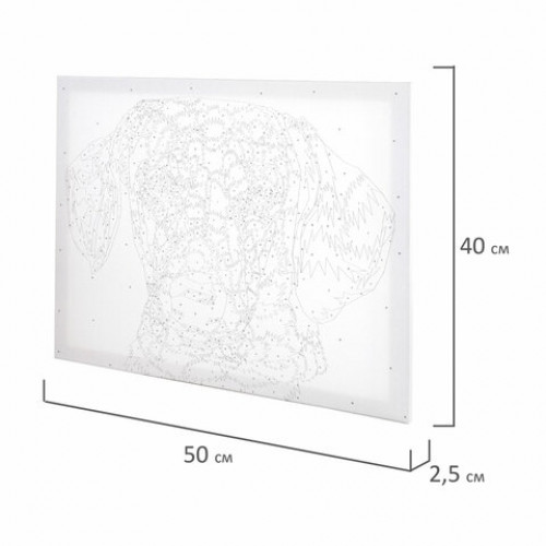 Картина по номерам 40х50 см, ОСТРОВ СОКРОВИЩ Такса, на подрамнике, акрил, кисти, 663325