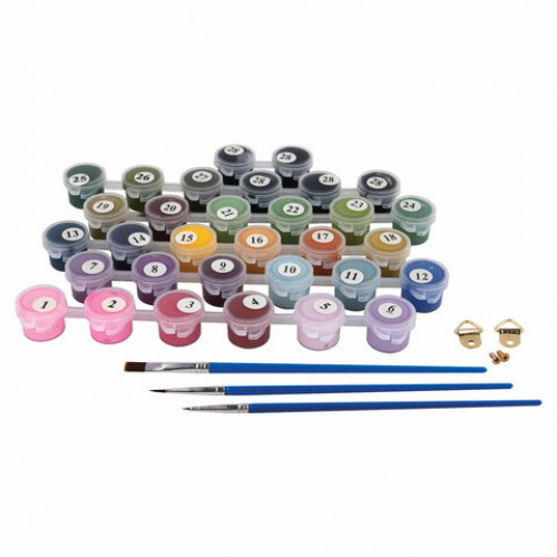 Картина по номерам 40х50 см, ОСТРОВ СОКРОВИЩ Такса, на подрамнике, акрил, кисти, 663325