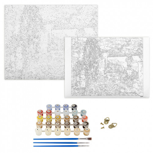 Картина по номерам 40х50 см, ОСТРОВ СОКРОВИЩ Чайки южных берегов, подрамник, акрил, кисти, 662894