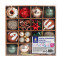 Шары елочные НАБОР 42 предмета Xmas Inspiration, пластик/пенопласт, красный/бежевый/бирюзовый, ЗОЛОТАЯ СКАЗКА, 592590