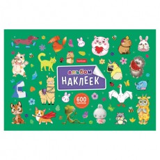 Альбом с наклейками, А5, 8 листов, 600 наклеек, Милые и забавные HATBER, 8Ан5, 8Ан5_31982