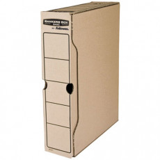 Короб архивный с клапаном А4 (260х325 мм), 100 мм, до 850 листов, FELLOWES Bankers Box Basic, FS-00102