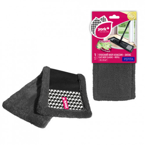 Насадка МОП плоская 42х13см, полиэстер, Pepita, YORK, 081850