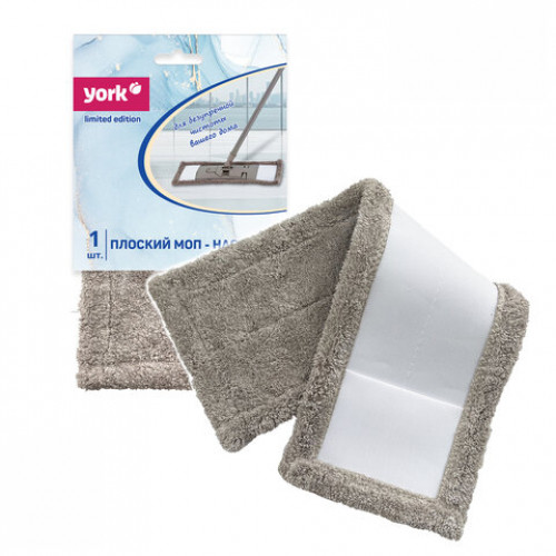 Насадка МОП плоская 38,8х9см из микрофибры, Классик Limited Edition, YORK, 082270