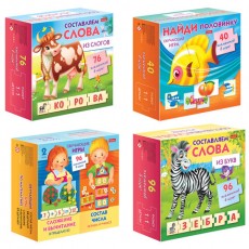 Игра обучающая Изучаем и играем АССОРТИ, 180х180 мм, HTB