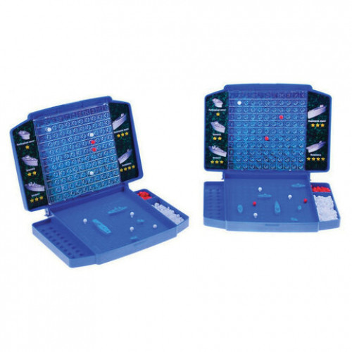 Игра настольная Морской бой, игровое поле, фишки, фигурки кораблей, 10 КОРОЛЕВСТВО, 00992