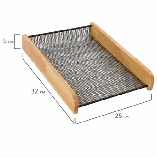 Набор настольный GALANT Wood&Metal, 8 предметов, светлое дерево и черный металл, 230878