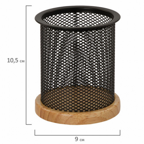 Набор настольный GALANT Wood&Metal, 8 предметов, светлое дерево и черный металл, 230878
