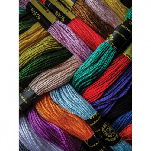 Набор ниток для вышивания (мулине) АССОРТИ, 25 цветов по 10 м, х/б, ОСТРОВ СОКРОВИЩ, 662792