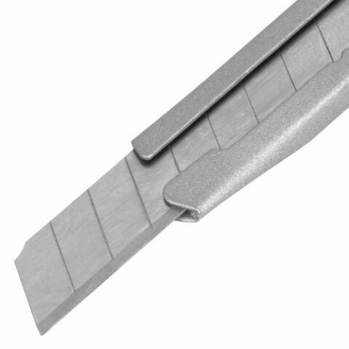 Нож канцелярский 9 мм BRAUBERG Extra 60 металлический, подвес, 237085