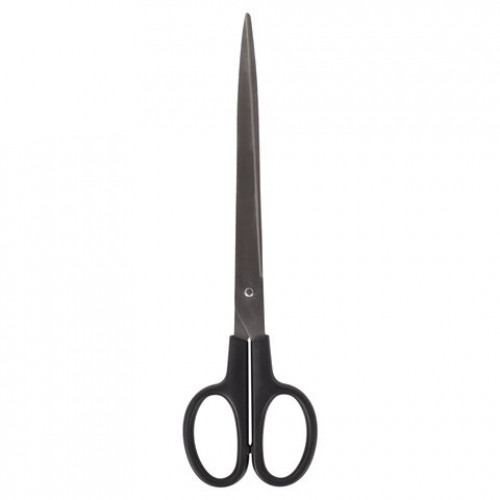 Ножницы BRAUBERG Standard 230 мм, черные, классической формы, 2-х сторонняя заточка, 237098