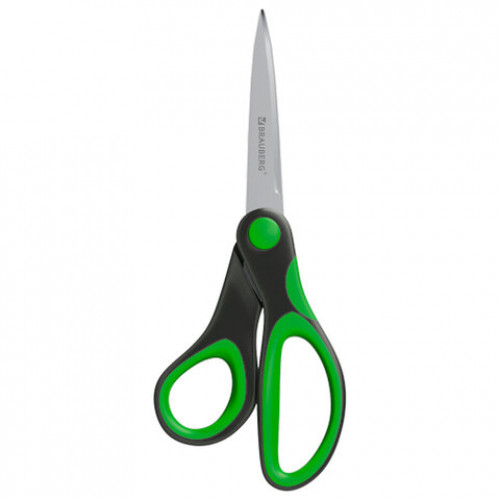 Ножницы BRAUBERG ULTRA COLOR, 180 мм, эргономичные прорезиненные ручки, ассорти, 274313