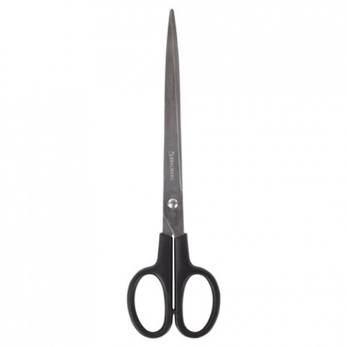 Ножницы BRAUBERG Standard 230 мм, черные, классической формы, 2-х сторонняя заточка, 237098