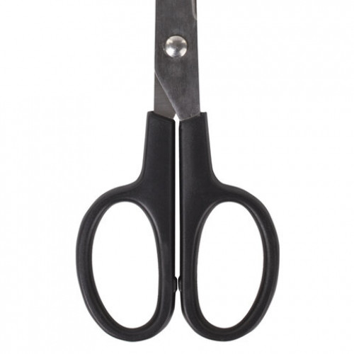 Ножницы BRAUBERG Standard 230 мм, черные, классической формы, 2-х сторонняя заточка, 237098