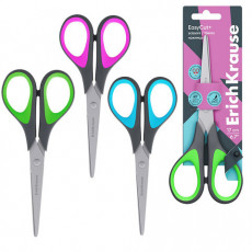 Ножницы ERICH KRAUSE EasyCut+, 17 см, ассорти, блистер, 35099