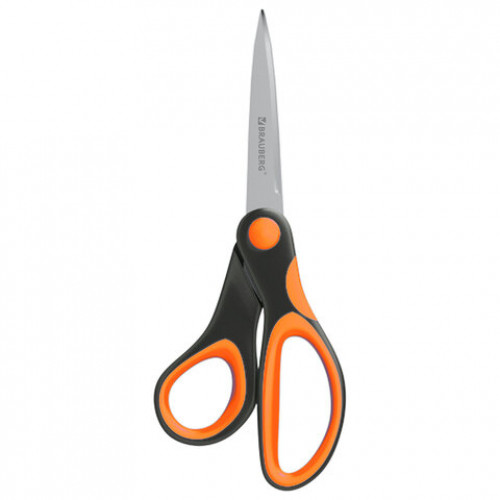 Ножницы BRAUBERG ULTRA COLOR, 180 мм, эргономичные прорезиненные ручки, ассорти, 274313
