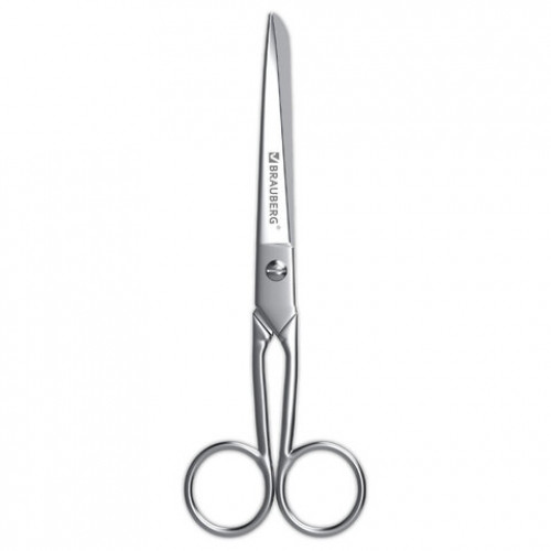 Ножницы цельнометаллические BRAUBERG Professional, 200 мм, классической формы, 274303