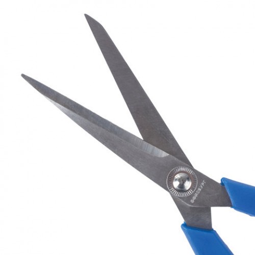 Ножницы ОФИСБУРГ Soft Grip, 190 мм, резиновые вставки, сине-жёлтые, 3-х стороняя заточка, 236929