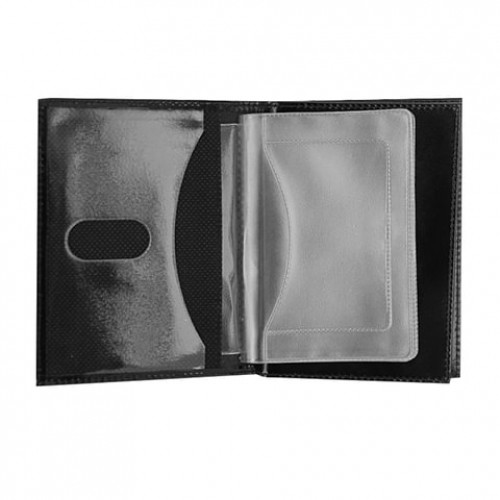 Бумажник водителя BEFLER Classic, натуральная кожа, тиснение, 6 пластиковых карманов, коричневый, BV.22.-1